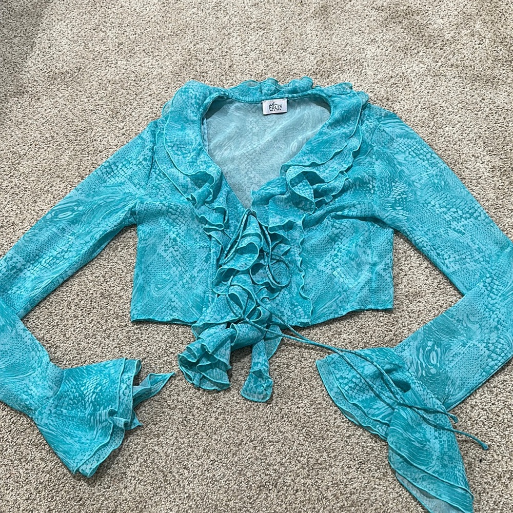 Oh Polly sheer crop top